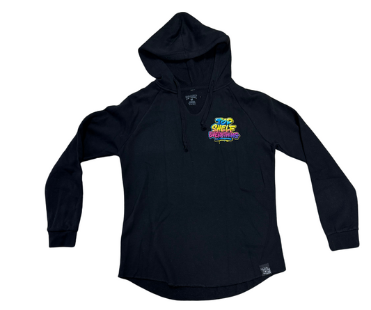 “SPLASH” WOMANS HOODY (BLACK)