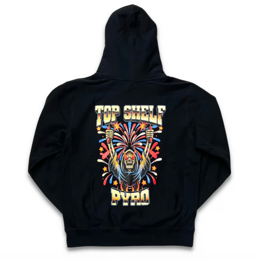 "PYRO" ULTRA HEAVYWEIGHT HOODY (BLACK)